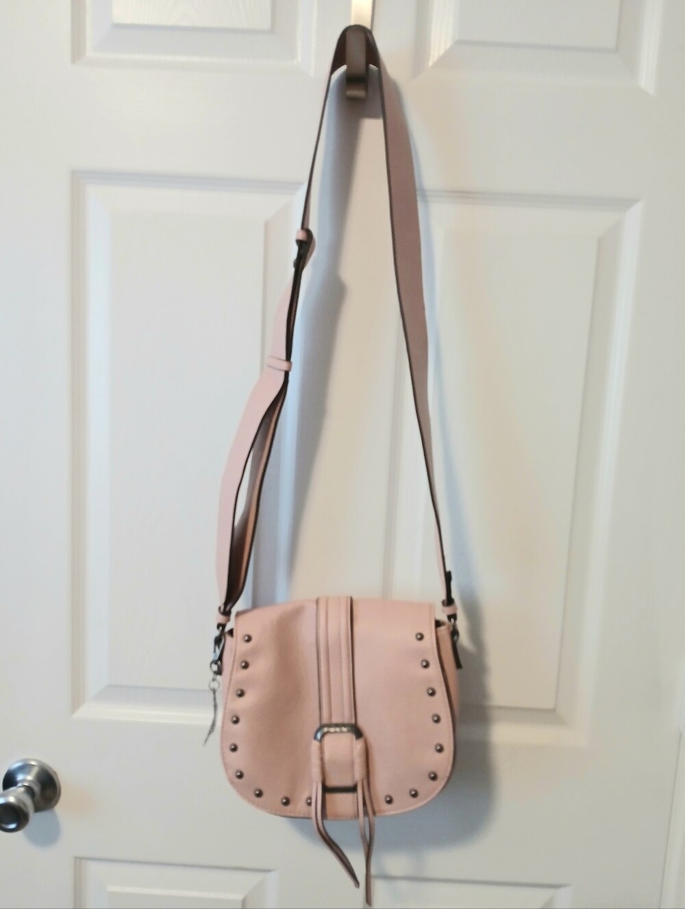 Jessica Simpson Blush Pink Studded Crossbody Bag